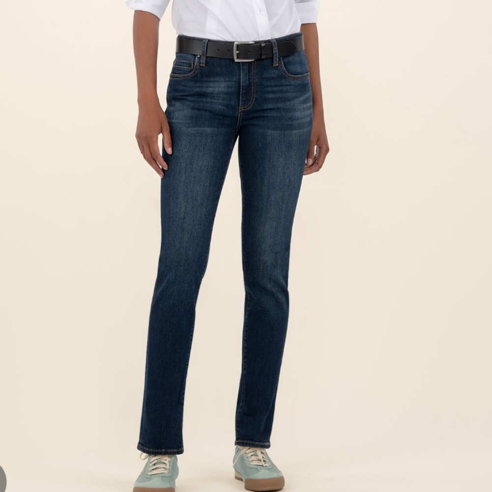 NYDJ Women's Dark Blue Boyfriend Jeans